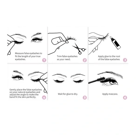 Vegan Faux Mink 3D Light-weight False Volume Eyelashes Style A08 (Lashes only) - Picture 4 of 5